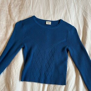Abercrombie & Fitch Blue Crew Neck Sweater